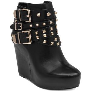COPY - BCBG Generation Leather Wedge Booties 7 1/2